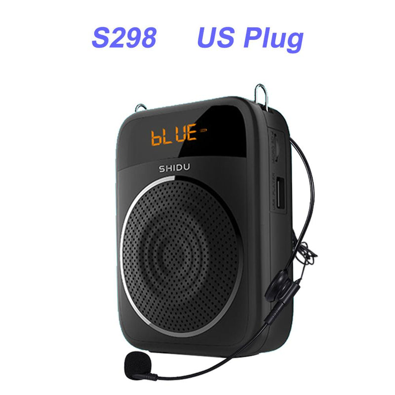 Shidu 15w portátil amplificador de voz com fio microfone fm rádio aux áudio gravação alto-falante bluetooth para professores instrutor s278